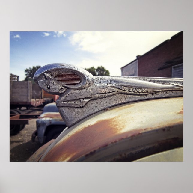 POSTER DODGE TRUCK HOOD ORNAMENT 1949 (Frente)