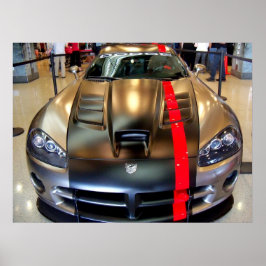 Póster Dodge Viper 2008 Classic American Sports Car Impre
