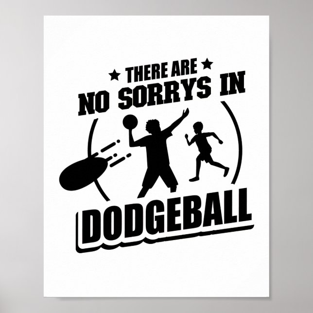 Poster Dodgeball Player | Team Trainer Sport Gifts (Frente)