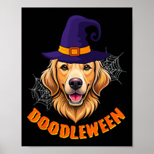 Poster Dodle Ouro Dodle Dedle Dedle Dourado do Halloween