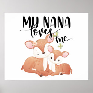 Poster Doe and Fawn Minha Nana me ama