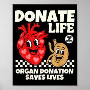 Poster Doe vida doação de sangue doação de órgãos salva