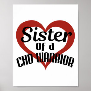 Poster Doença Cardíaca Congênita Irmã De Um Guerreiro Chd