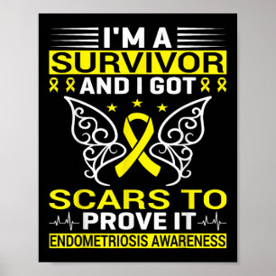 Poster Doença Crônica Endo Warrior Endometriose Awarene