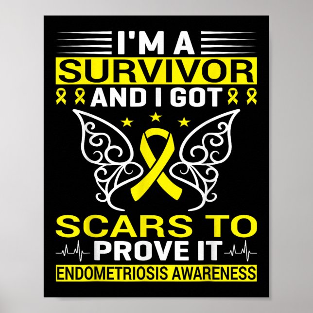 Poster Doença Crônica Endo Warrior Endometriose Awarene (Frente)
