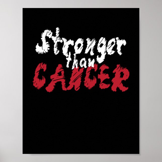 Poster Doença de Quimio Mais Forte Do Que O Cancer (Frente)