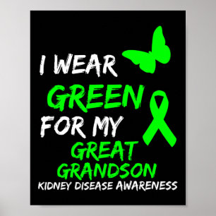 Poster Doença Eu Visto Verde Para Minha Fita Do Avô Excel