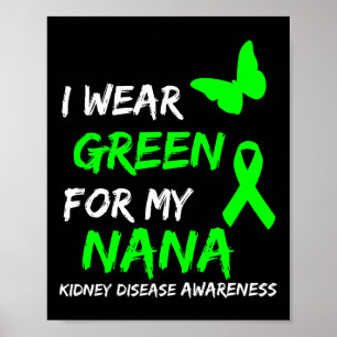 Poster Doença Eu Visto Verde Para Minha Fita Nana