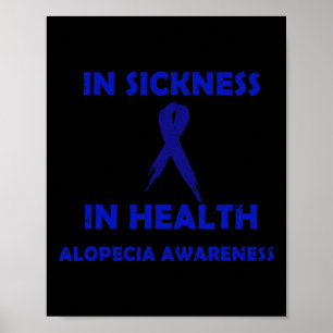 Poster Doença Na Saúde - Apoiar A Consciência Da Alopécia