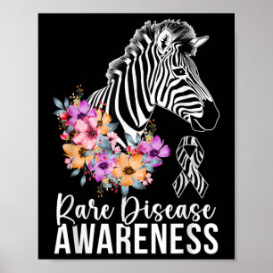 Poster Doença Raras Sensibilização Zebra Guerreira da Doe