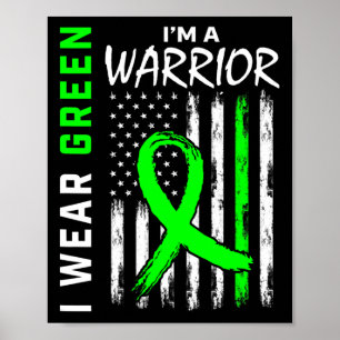 Poster Doença renal do guerreiro verde paralisia cerebral