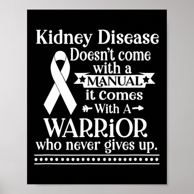 Poster Doença renal não vem com um alerta manual (Frente)