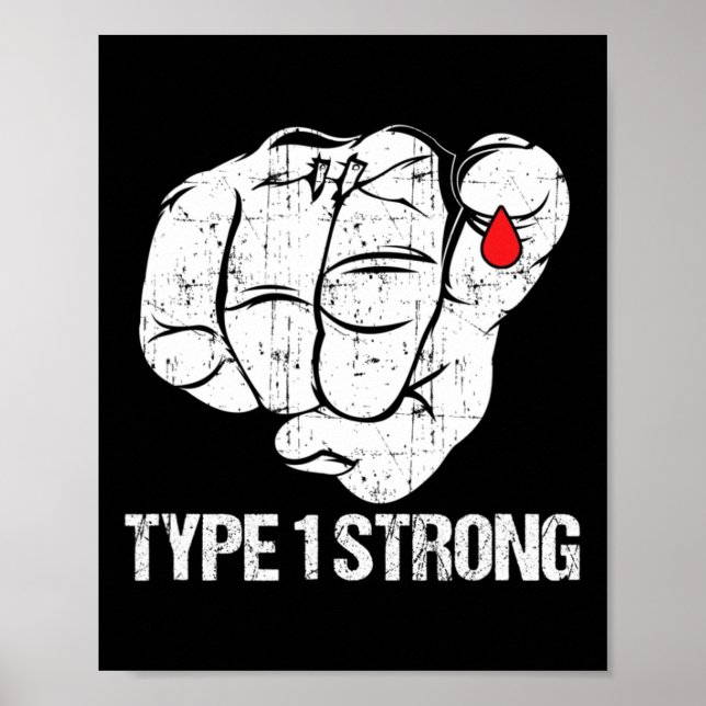 Poster Doentes diabéticos Combatem a Consciência Diabetes (Frente)