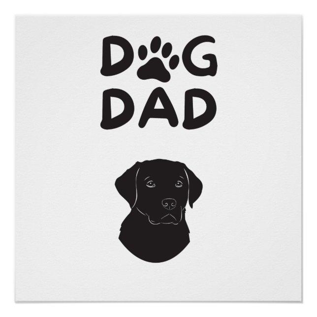 Póster  Dog Dad T-shirt | Funny Pet Lovers Tee  (Frente)