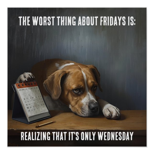 Póster Dog Glossy Poster (Frente)