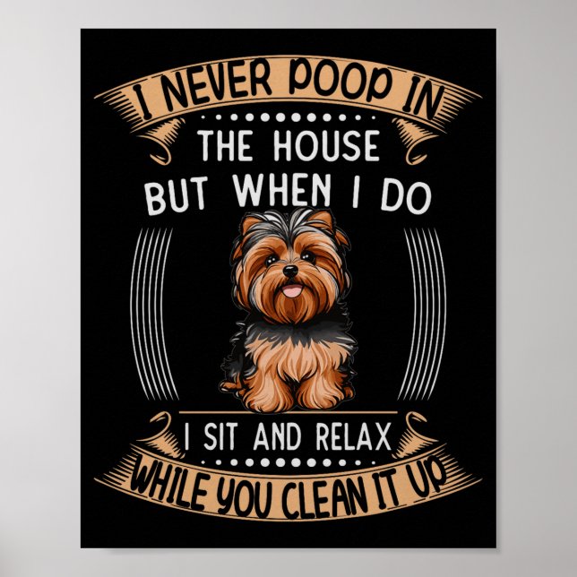 Poster Dog Yorkie O Stuff Pet Dad Price Yorkieo Pupes Com (Frente)