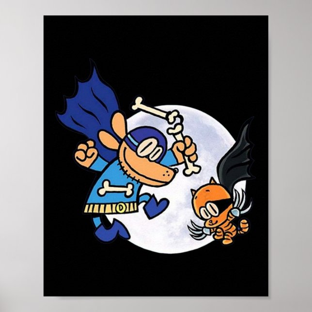 Poster Dogman E Cat Essenciais Para Crianças (Frente)