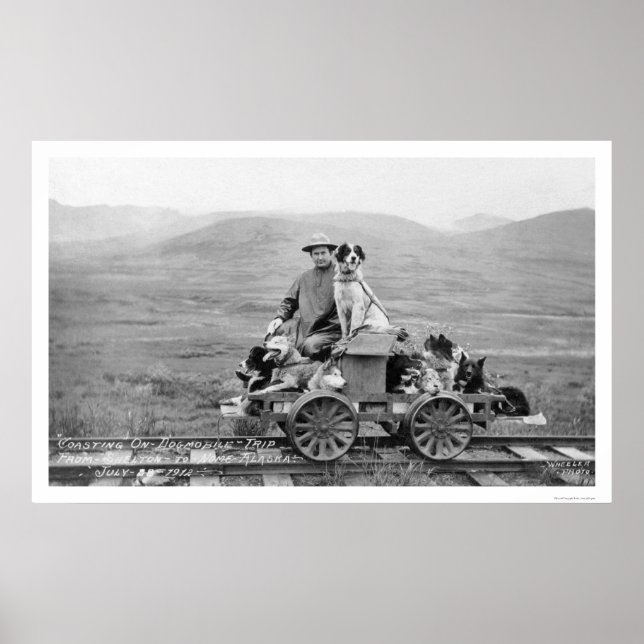 Poster Dogmobile Trip Alaska 1912 (Frente)