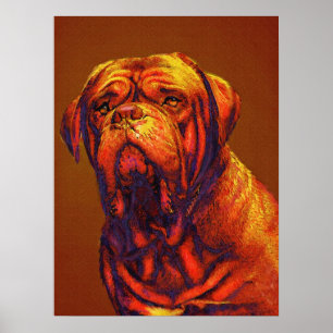 Póster dogue de Bordéus