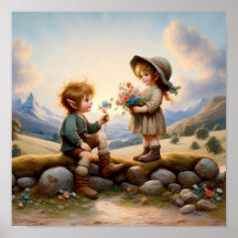 Dois Adoráveis Vintage Munchkins em roupas de camp