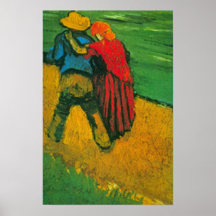 Poster Dois Amantes por Vincent van Gogh