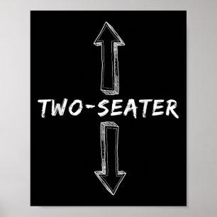 Poster Dois assentos Sujos Humor Engraçado Ofensivo Sarcá