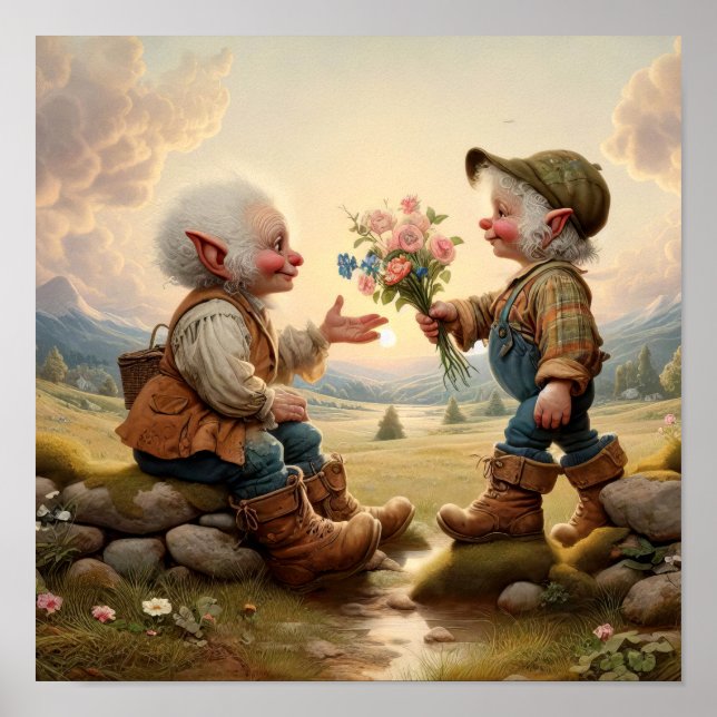 Poster Dois Caracteres Adultos Munchkin com Caráter Vinta (Frente)