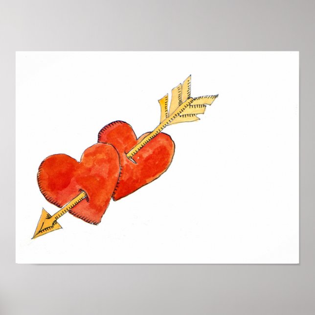 Poster Dois corações - seta 2011 (Frente)