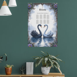 Poster Dois Corações, Uma Reflexão – Casamento Romântico
