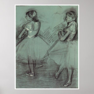 Póster Dois dançarinos, C. 1879, Edgar Degas