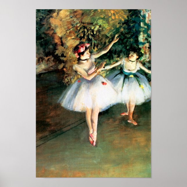 Póster Dois dançarinos em um Palco de Degas (Frente)