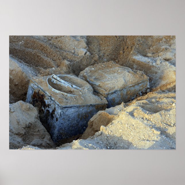 Póster Dois dispositivos do tipo caixa embalados (Frente)