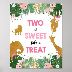 Poster Dois é o Sinal de Aniversário da Menina Safari
