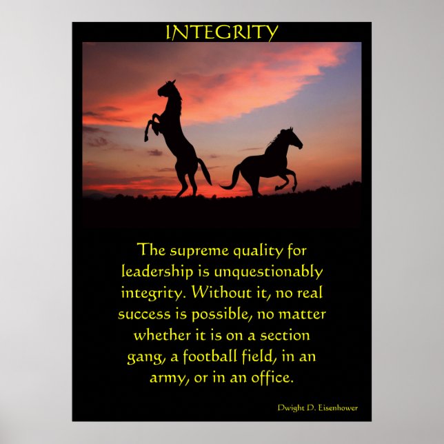 Póster Dois garanhões pretos em uma silhueta (Frente)