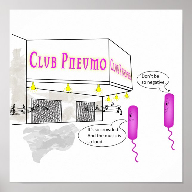 Poster Dois Gram Negativos Caminham Em Um Bar (Frente)