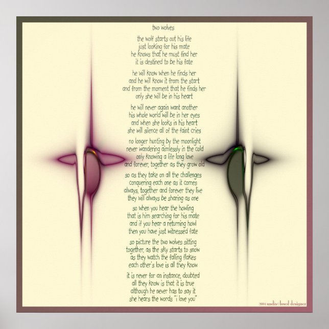 Poster dois lobos (Frente)