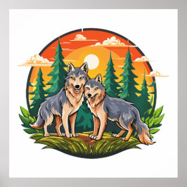 Poster Dois lobos