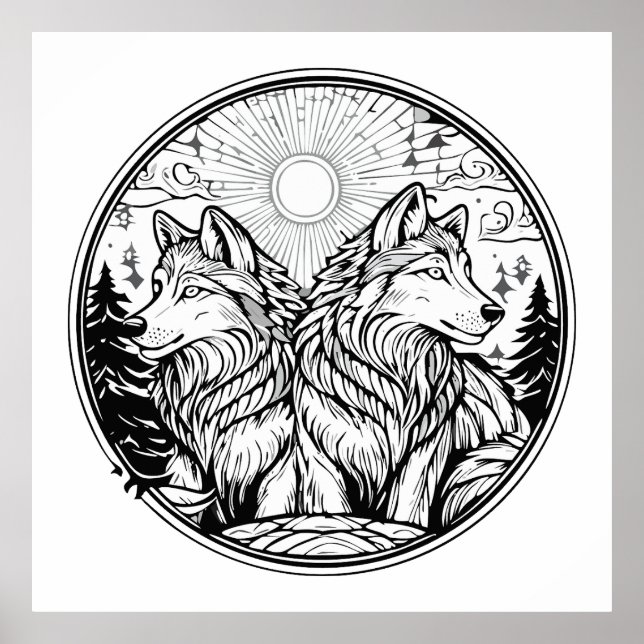 Poster Dois lobos (Frente)