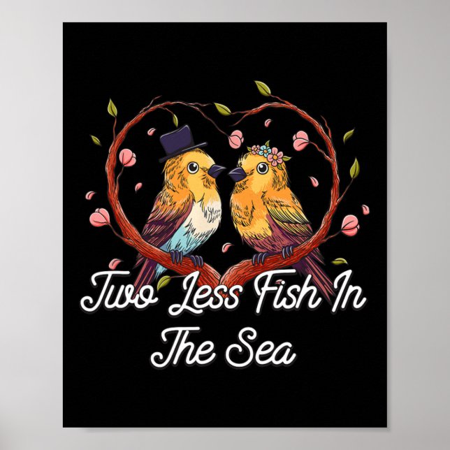 Poster Dois Peixes A Menos No Mar Casando Noiva E Gro (Frente)