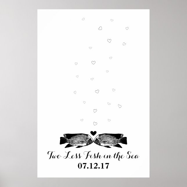 Poster Dois Peixes a Menos no Mar Livro de Visitas Thumbp (Frente)