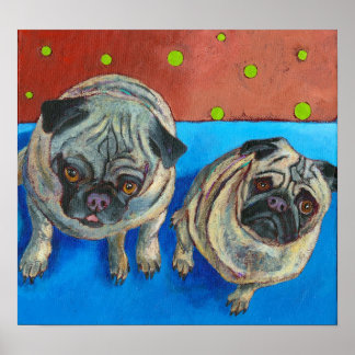 Póster Dois Pugs