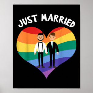 Poster Dois Recem casados de Festa de casamento de Gay de