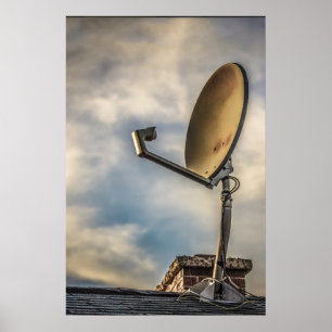 Póster Dois satélites no céu