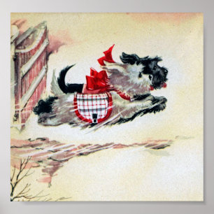 Póster Dois Scotties Running