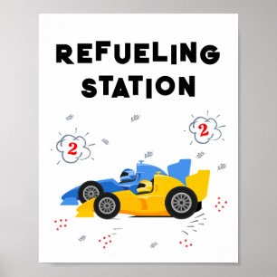 Poster Dois Sinal de Mesa de Estação de Refúgio de segund