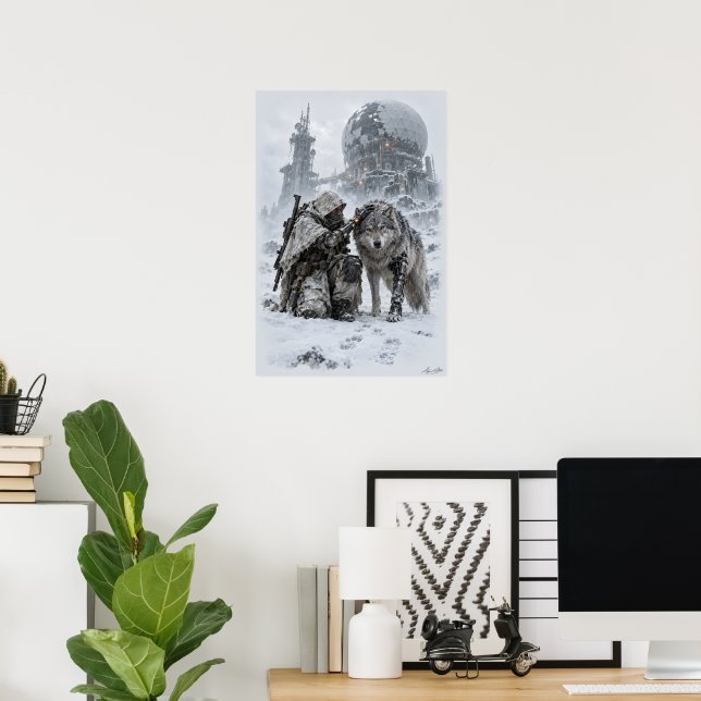 Poster Dois Sobreviventes (Escritório em casa)
