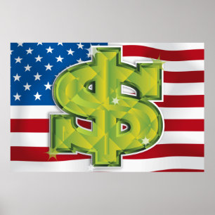 Poster Dólar EUA