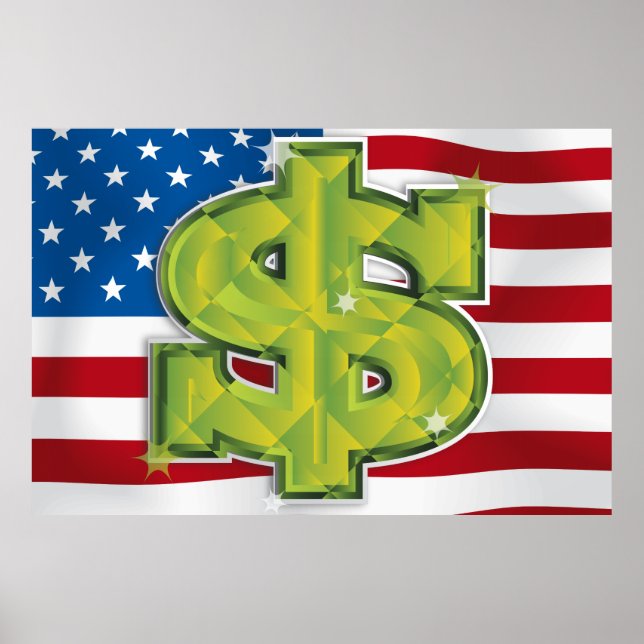 Poster Dólar EUA (Frente)