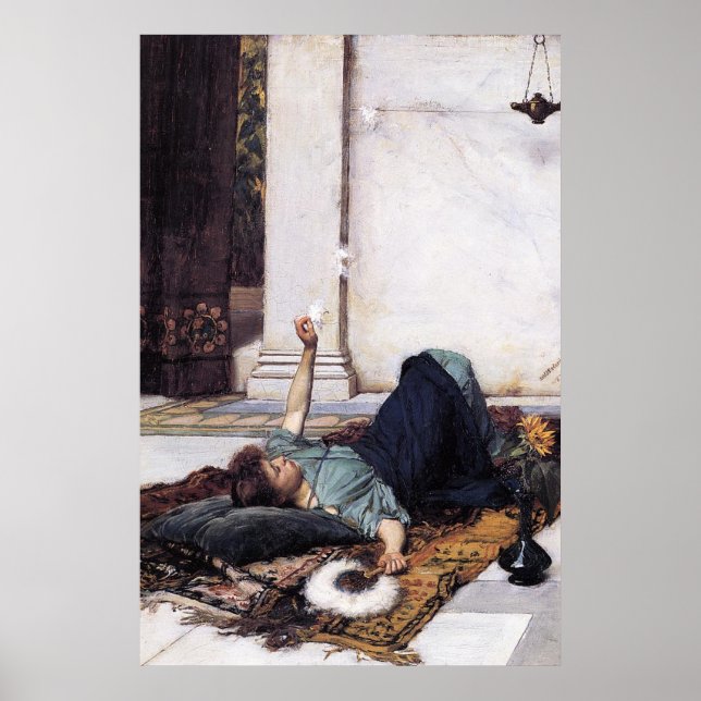 Poster DoLCE FaR NiENTE, por John William Waterhouse -187 (Frente)