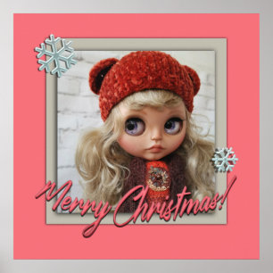 Poster Doll, para o natal, o natal, o ano novo